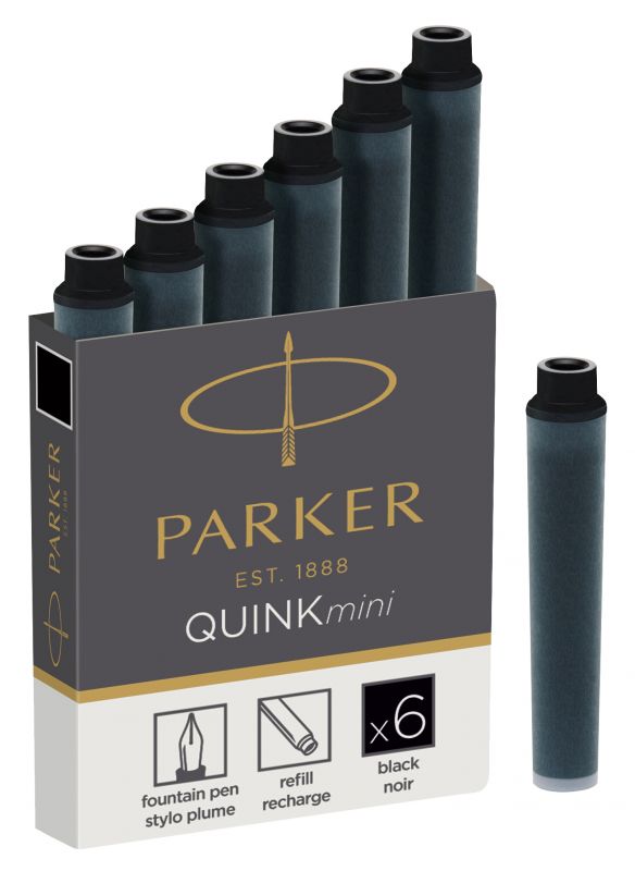 Картридж Parker Quink Z17 MINI (1950407) черный чернила для ручек перьевых (6шт) Картридж Parker Quink Z17 MINI (1950407) черный чернила для ручек перьевых (6шт)