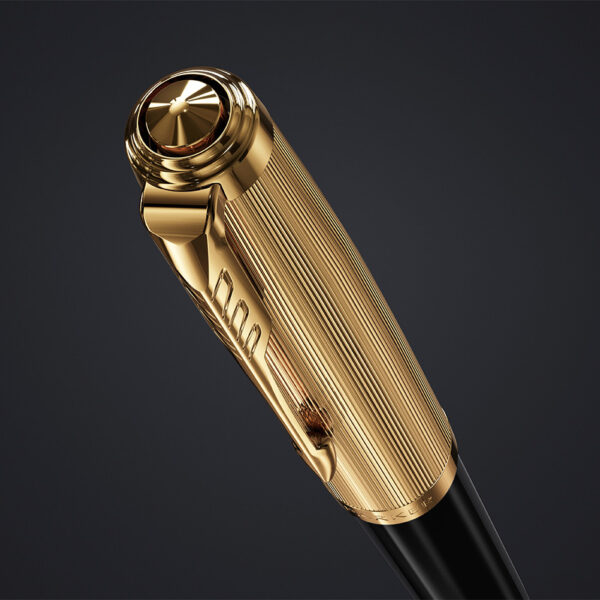 Parker 51 Ballpoint Pen Black with Gold Trim P3